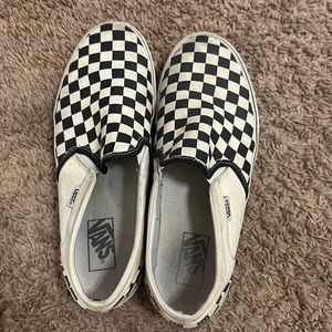Women’s Black and White Checkered Vans
